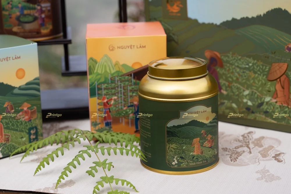 Dự án thiết kế và in hộp đựng trà Nguyệt Lãm