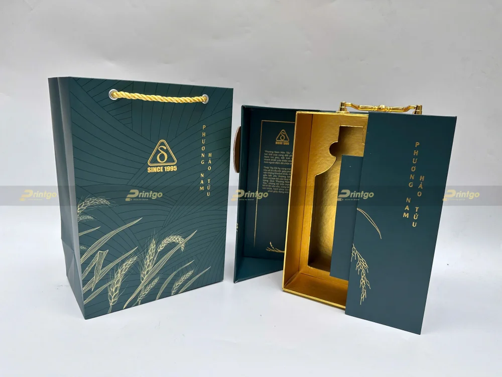 Dự án thiết kế và in hộp rượu Thép Tây Đô | Printgo