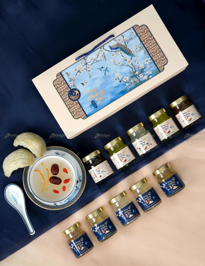 Thiết kế & in ấn hộp đựng yến chưng sẵn - Bao bì sang trọng, bùng nổ doanh số