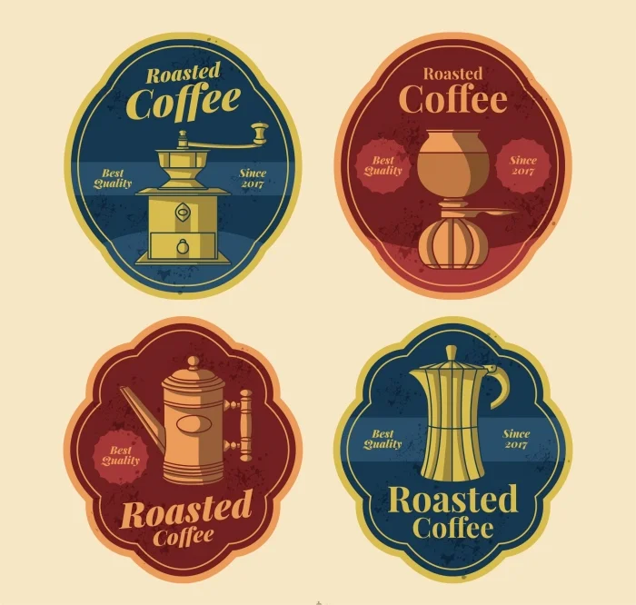 Tổng hợp 100 mẫu tem cafe, nhãn cà phê đẹp nhất hiện nay