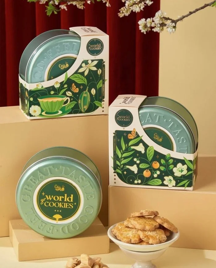 Bao bì cookie box: Điểm nhấn thu hút các tín đồ bánh ngọt