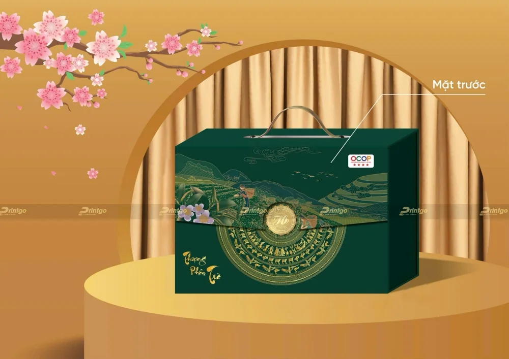 Dự án thiết kế và in hộp đựng trà HTX chè Hảo Đạt