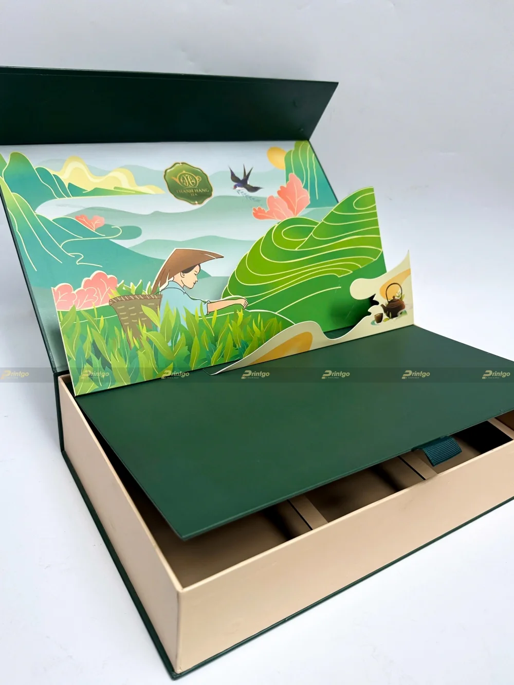 Dự án thiết kế và in hộp đựng trà Thanh Hang Tea