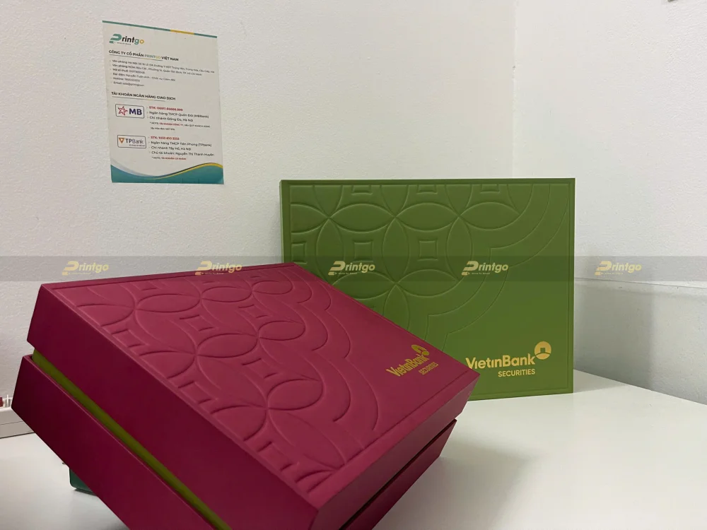 Dự án thiết kế và in ấn hộp đựng quà Tết VietinBank 2025 | Printgo