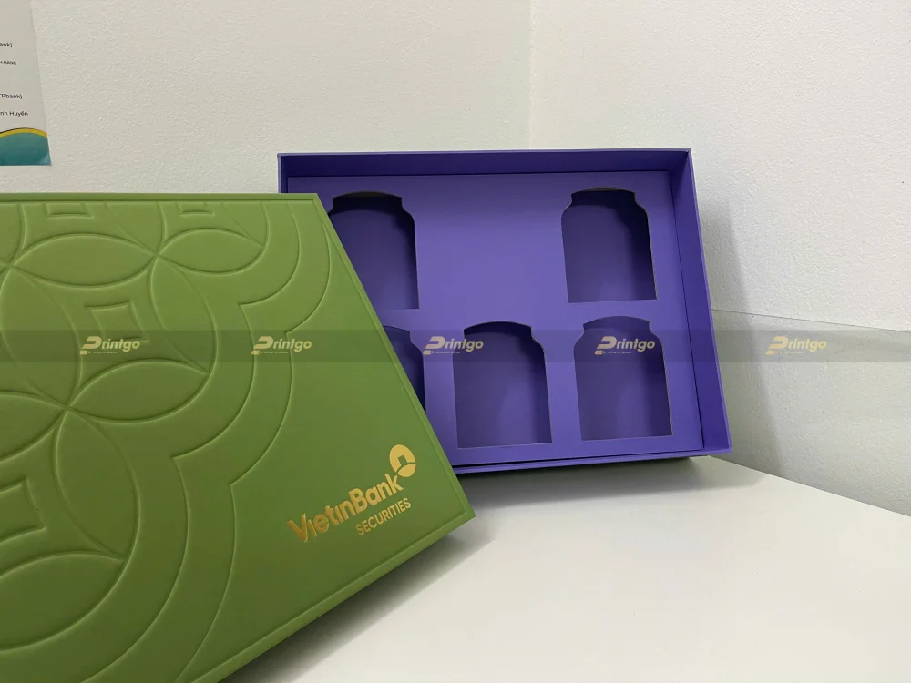 Dự án thiết kế và in ấn hộp đựng quà Tết VietinBank 2025 | Printgo