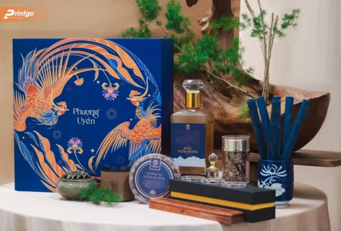 Thiết kế và in hộp quà Tết chất liệu hộp cứng cao cấp