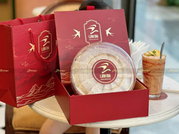 Mẫu in hộp cứng đựng Yến sào thương hiệu Linh Nhi