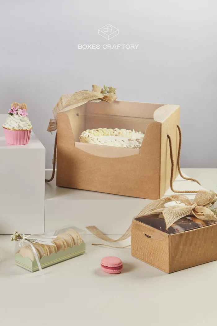 Hộp giấy Kraft đựng bánh - Xu hướng bao bì xanh cho ngành thực phẩm hiện đại