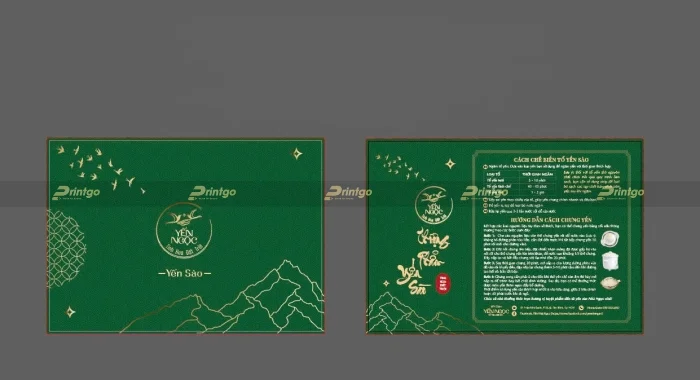 In thiệp HDSD, thiệp cảm ơn yến sào - 50+ Mẫu thiết kế ấn tượng