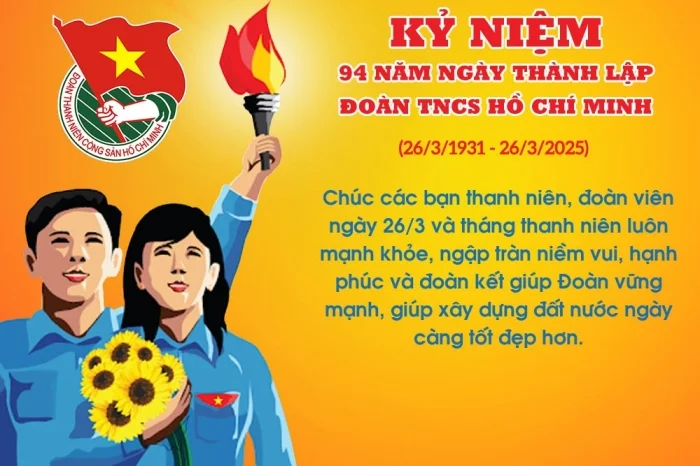 20+ Mẫu thiệp chúc mừng 26-3 ấn tượng nhân ngày thành lập Đoàn