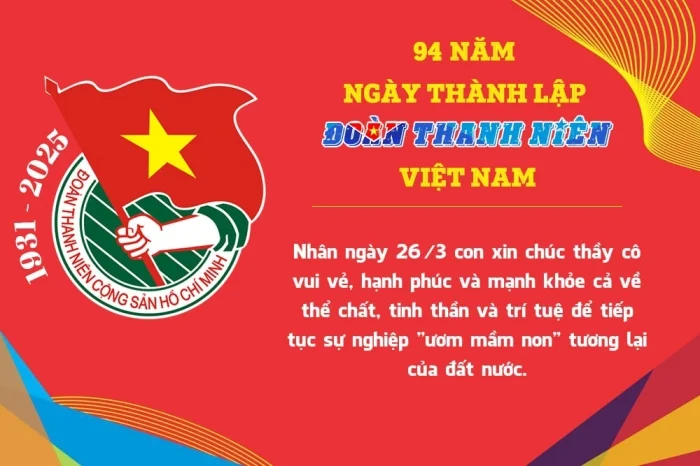 20+ Mẫu thiệp chúc mừng 26-3 ấn tượng nhân ngày thành lập Đoàn