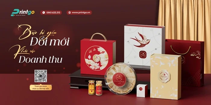 Thiết kế & in ấn hộp đựng yến chưng sẵn - Bao bì sang trọng, bùng nổ doanh số