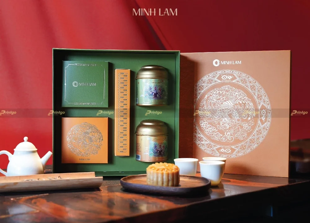 Thiết kế và in hộp đựng bánh trung thu Minh Lam