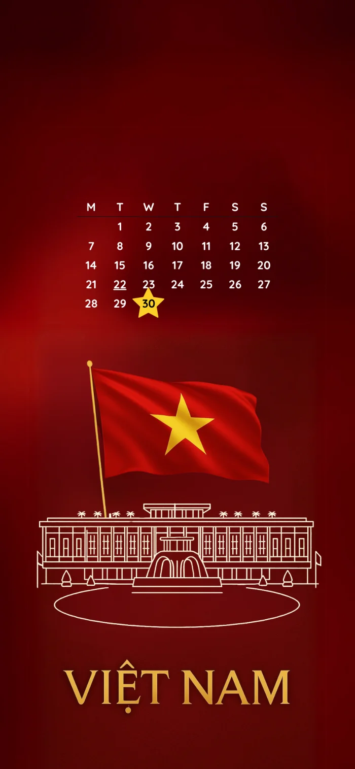 Bộ ảnh nền điện thoại 30/4 đẹp, đậm khí chất Việt - Tải miễn phí ngay hôm nay
