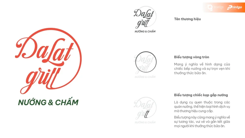 Dự án thiết kế logo F&B - Đà Lạt Grill