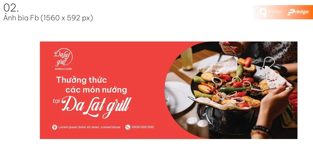 Dự án thiết kế logo F&B - Đà Lạt Grill