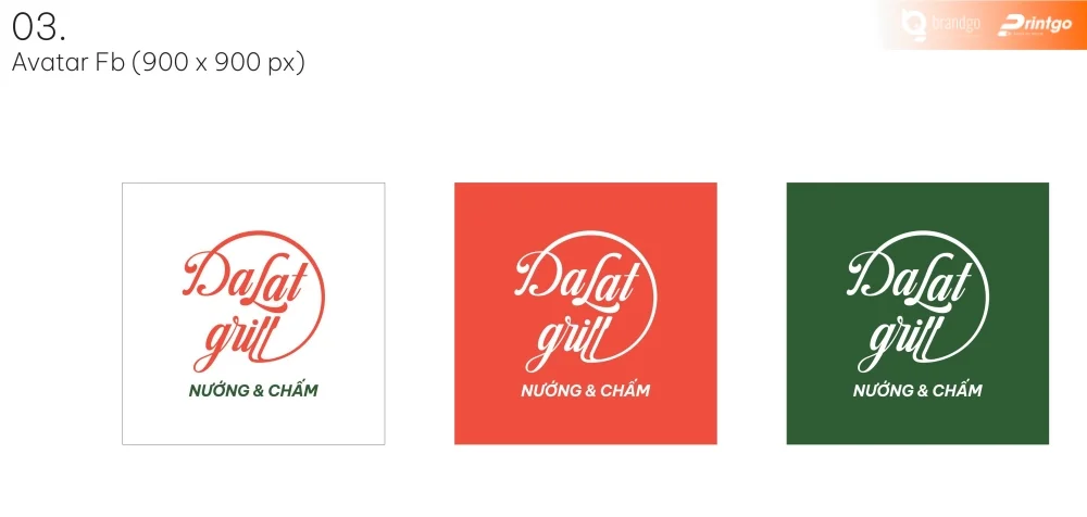 Dự án thiết kế logo F&B - Đà Lạt Grill