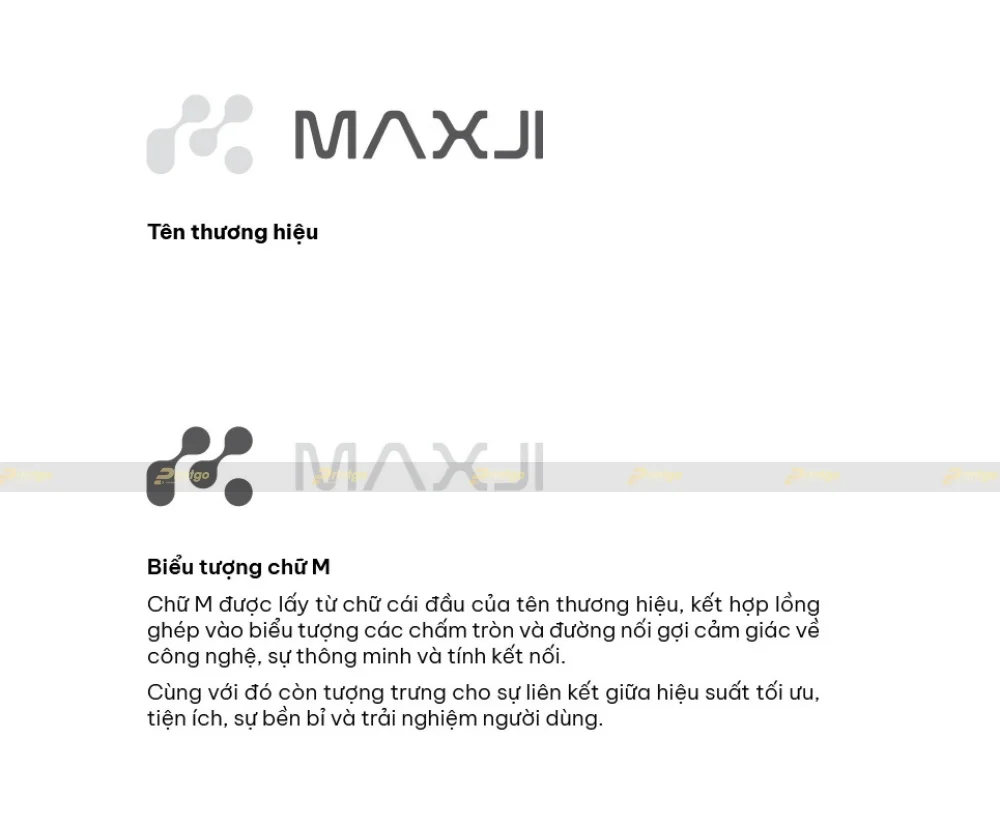Dự án thiết kế logo thương hiệu Maxji