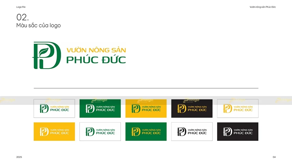 Dự án thiết kế logo Vườn nông sản Phúc Đức