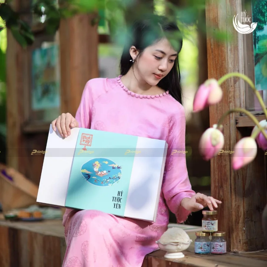 Dự án thiết kế và in hộp đựng bánh trung thu Hỷ Tước