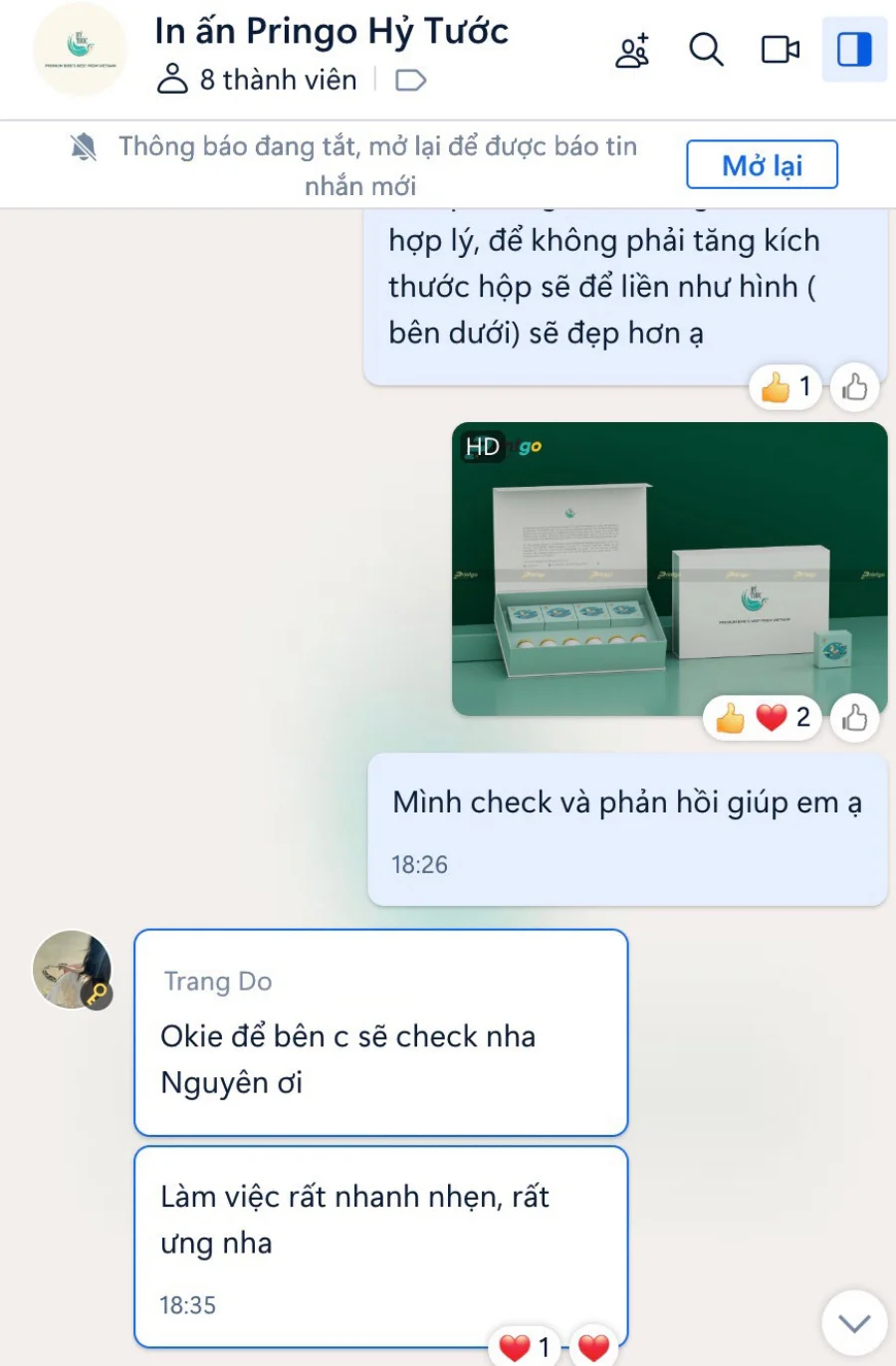 Dự án thiết kế và in hộp đựng bánh trung thu Hỷ Tước