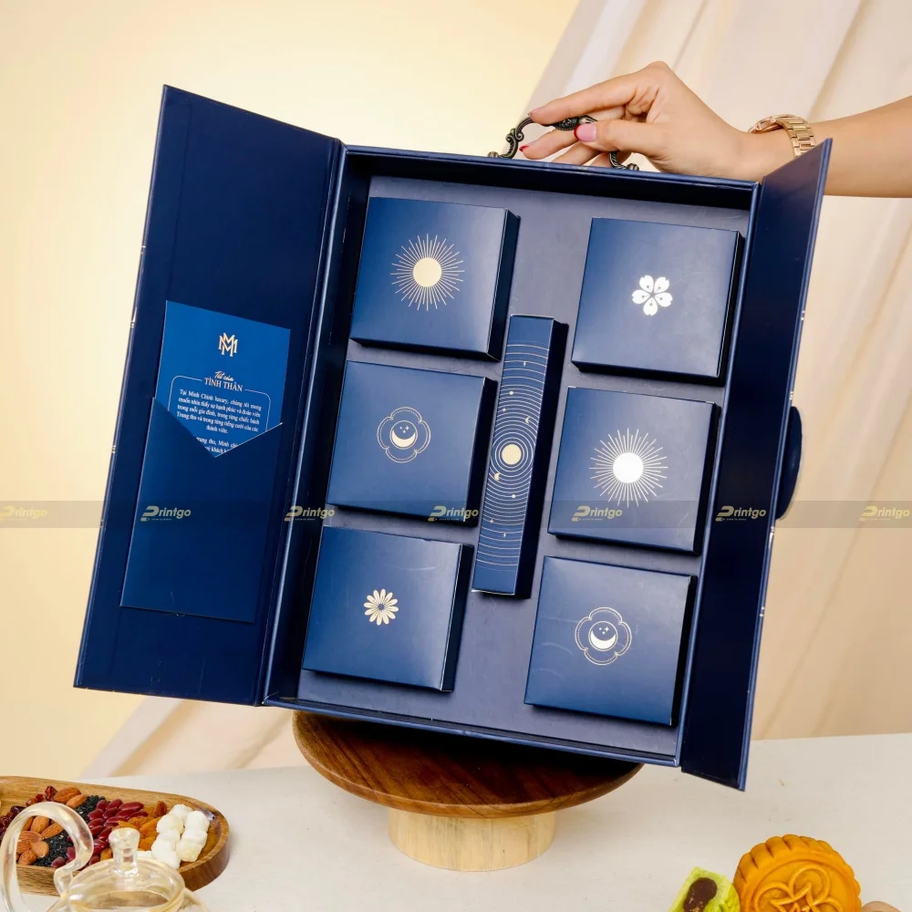Dự án thiết kế và in hộp đựng bánh trung thu Minh Chính