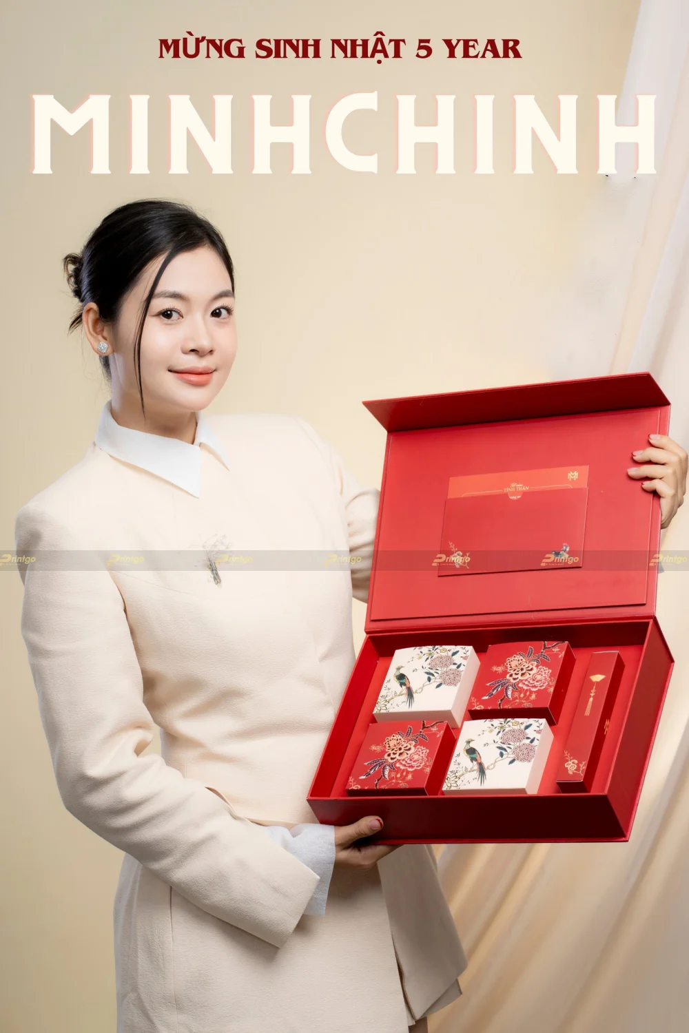 Dự án thiết kế và in hộp đựng bánh trung thu Minh Chính