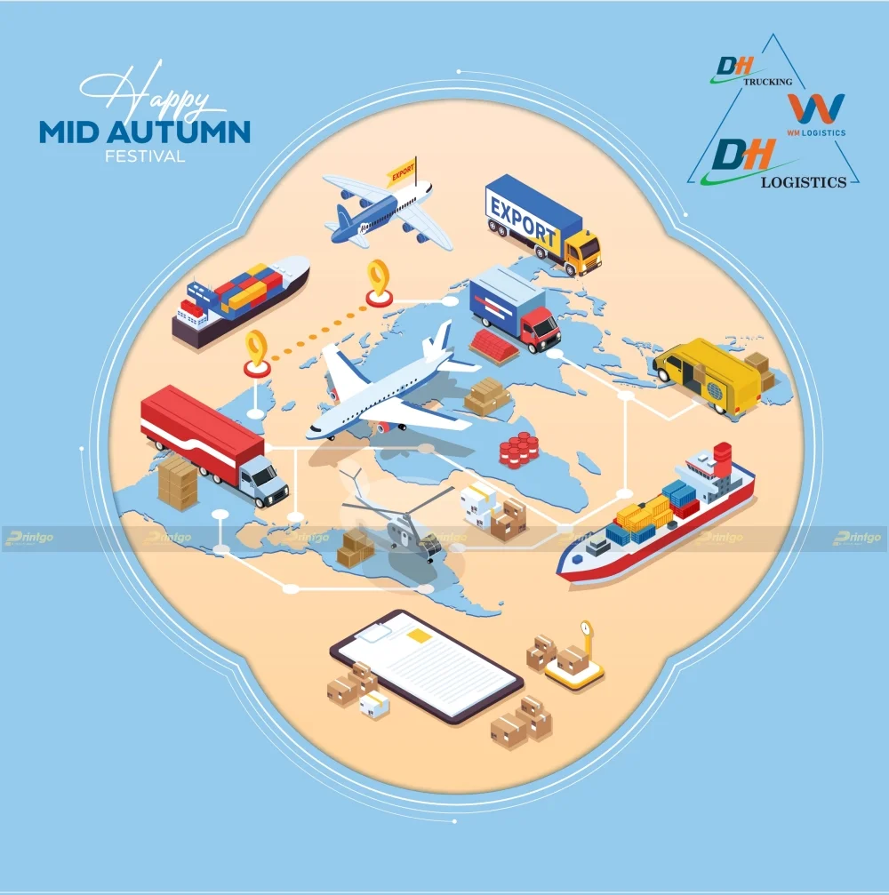 Dự án thiết kế và in hộp đựng bánh Trung thu DH Logistics