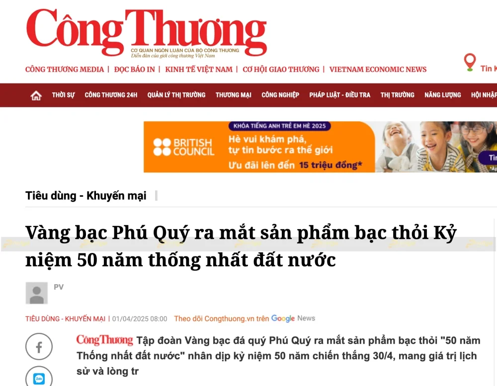 Dự án thiết kế và in hộp đựng bạc Phú Quý