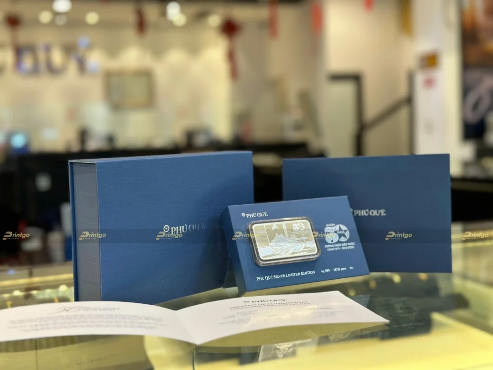 Dự án thiết kế và in hộp đựng bạc Phú Quý