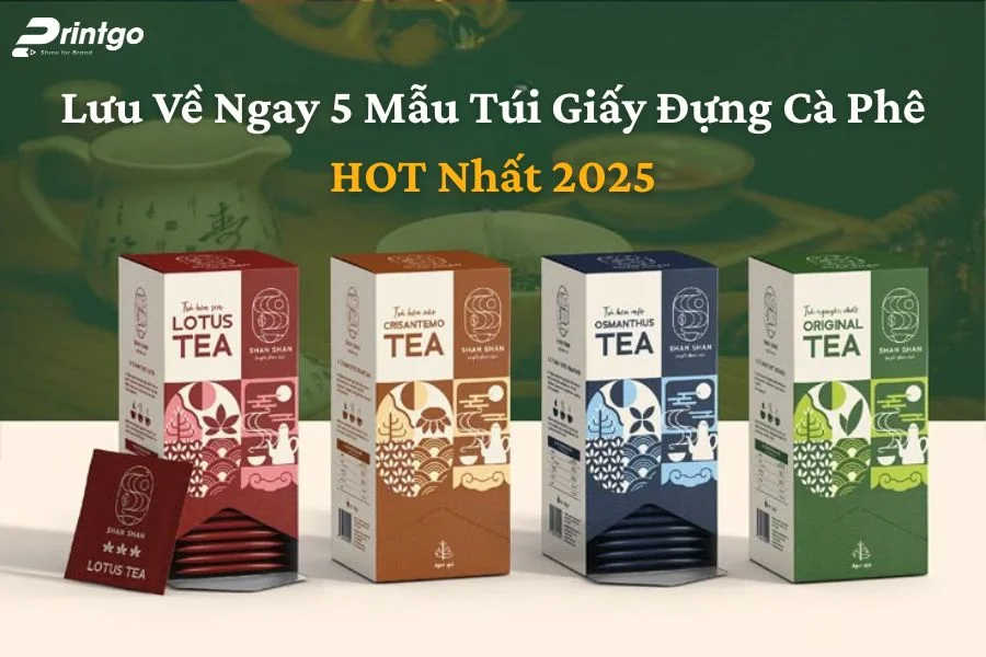 Khám phá 5 mẫu túi giấy đựng cà phê ấn tượng nhất 2025