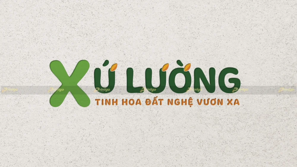Thiết kế logo Xứ Lường kết hợp biểu tượng và tên thương hiệu