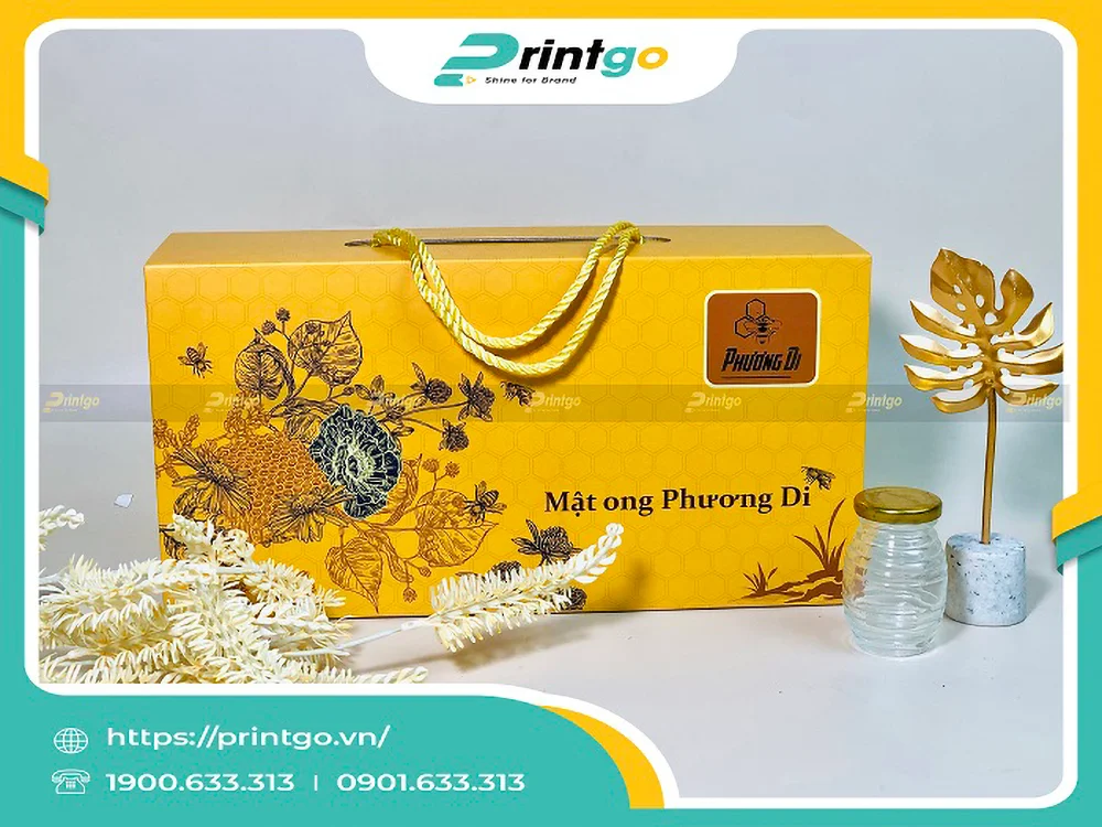Hộp đựng mật ong Phương Di do Printgo sản xuất trước đó
