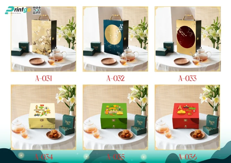 Hộp trung thu sơn mài - Quà tặng thương hiệu