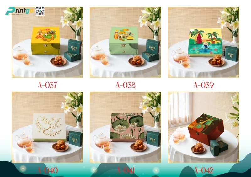 Hộp trung thu sơn mài thiết kế độc quyền