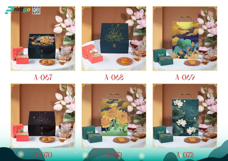 Những mẫu hộp bánh trung thu sơn mài mới nhất