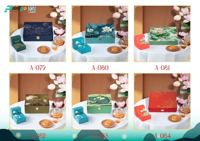 Hộp bánh trung thu sơn mài mẫu hộp 