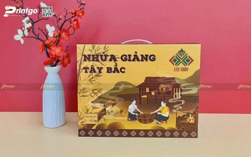 Hộp giấy đựng bò khô carton sóng 