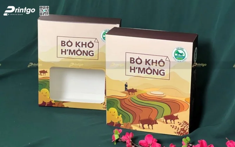 Bao bì khô bò dạng hộp mềm 