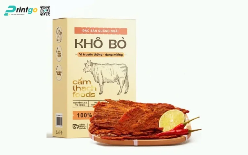 Bao bì khô bò dạng hộp mềm 