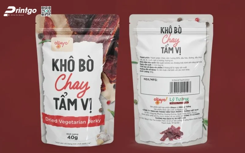 Bao bì bò khô dạng túi 
