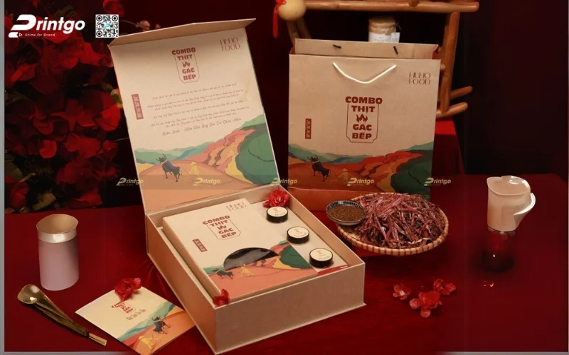 Bao bì bò khô dạng hộp cứng cao cấp 
