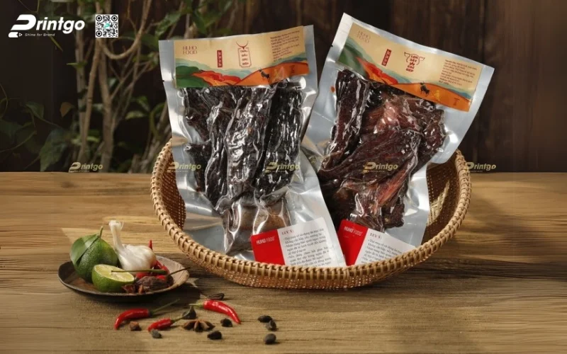 Túi hút chân không đựng bò khô