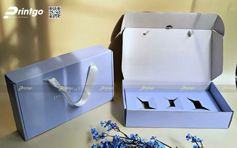 Bao bì hạt điều dạng hộp sóng