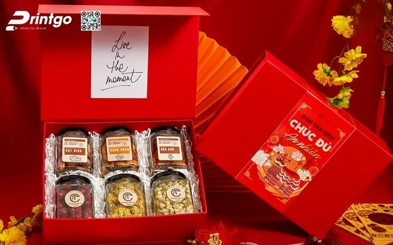 Bao bì hạt điều dạng hôp cứng cao cấp
