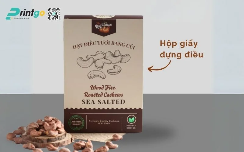 Bao bì hạt điều dạng hộp mềm