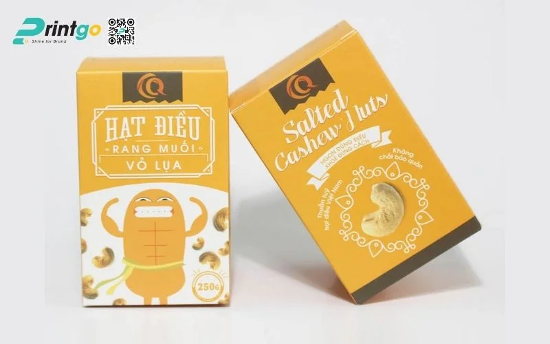Bao bì hạt điều dạng hộp mềm
