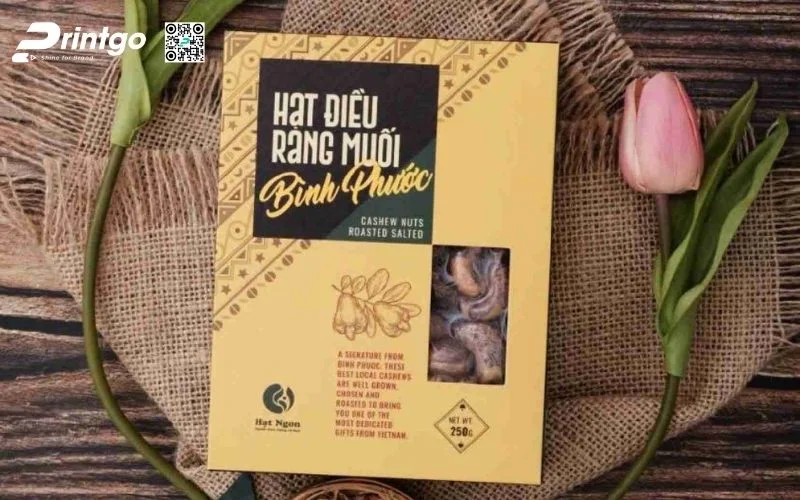 Bao bì hạt điều dạng hộp mềm