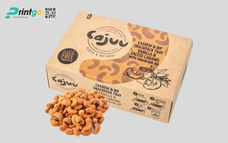 Bao bì hạt điều dạng hộp sóng