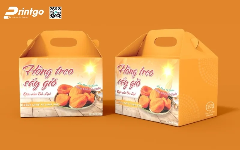 Mẫu bao bì macca dạng hộp carton sóng